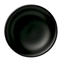 ヤマツ　新中華　10.5cm皿　黒マット
